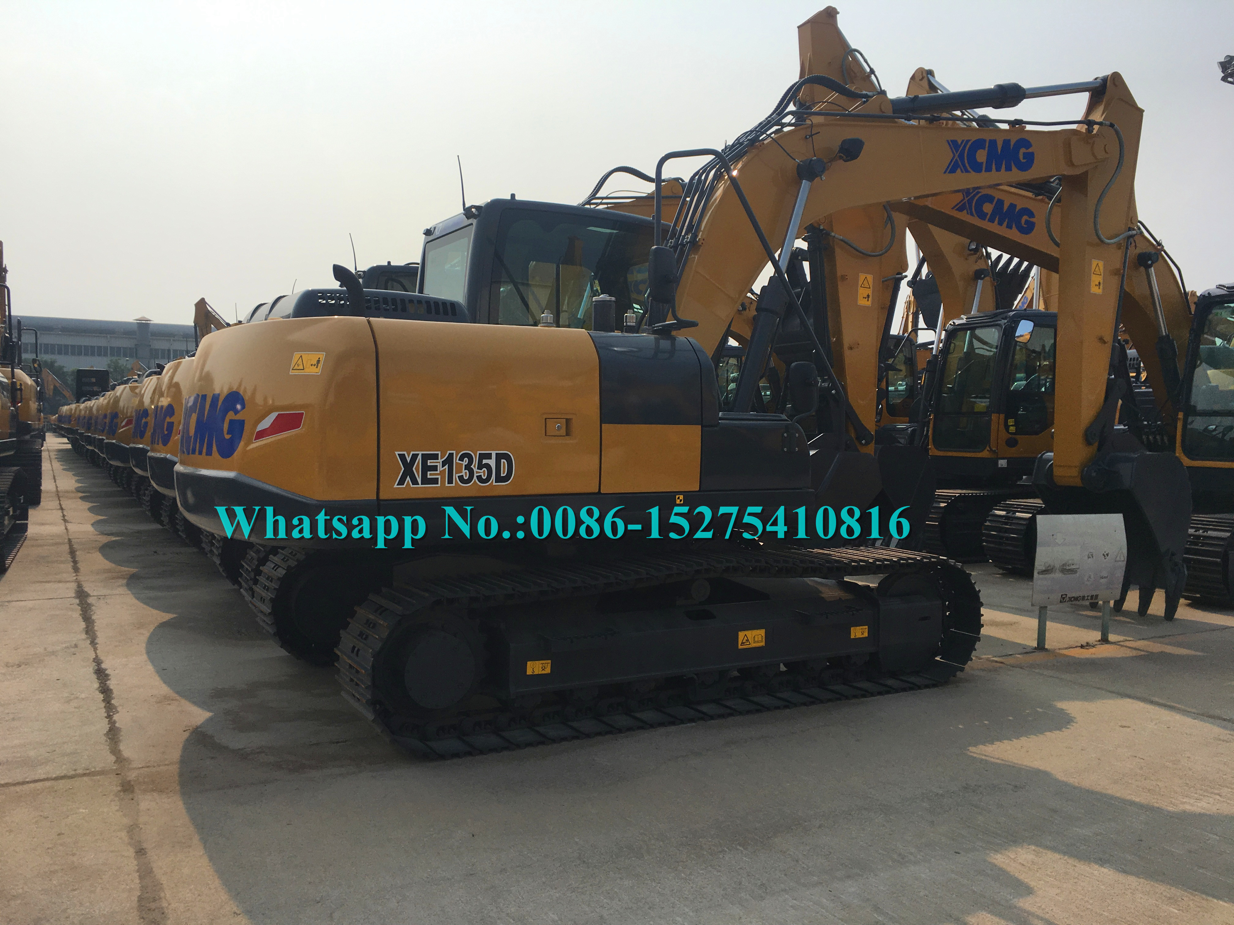 72.7kw Heavy Digging Machinery ,13 Ton Excavator With 0.4 M3 Bucket Capacity XE135D