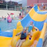 Small Boomerang Water Slide Children Fiberglass Swimming Pool Slide