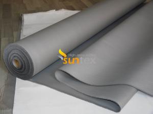 Quality High Temperature Fireproof Silicone Coated Fiberglass Fabric Fire Curtain High-Quality Fire Protection wholesale