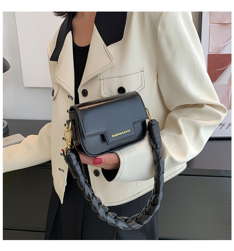 Fashion Laser Small Square Bag Woven Handbag Shoulder Bag For Women Single Handle
