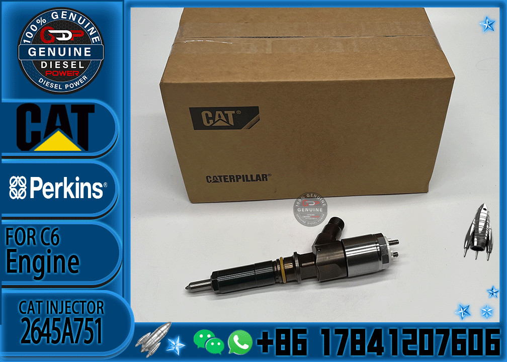 High quality Common Rail injector C6.6 7475 2224 Diesel engine fuel injector 320-0655 2645A751 10R7674