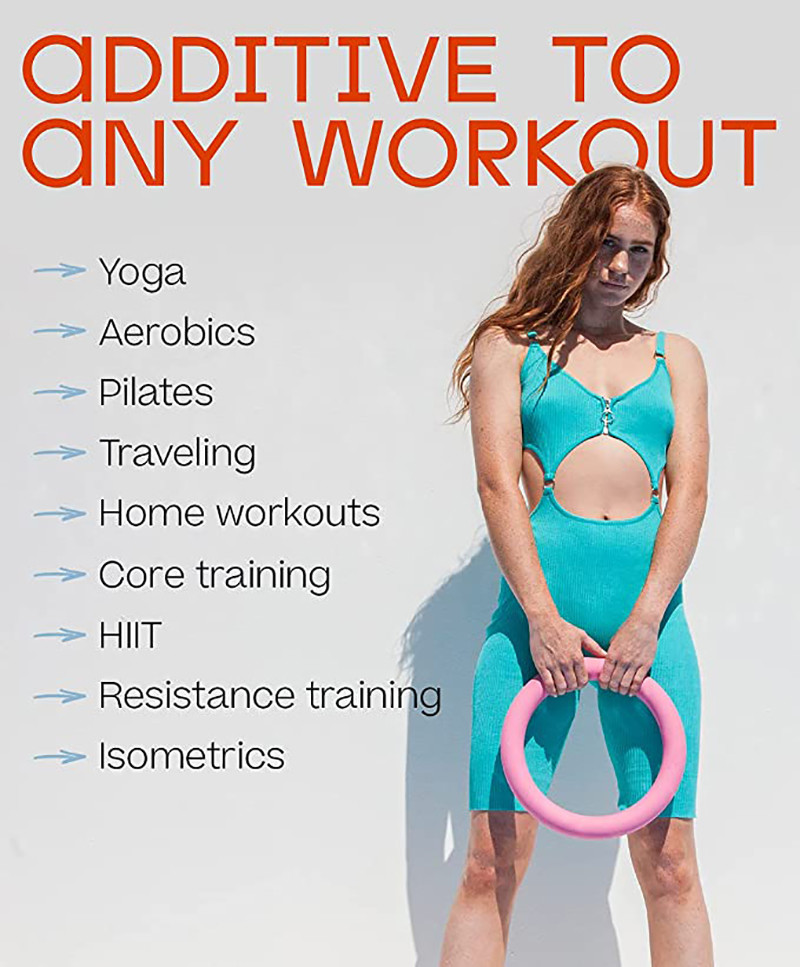 Unisex 10LB Weighted Yoga Pilates Ring 12" Diameter Custom Color