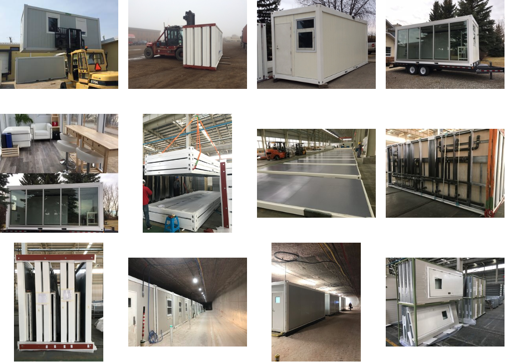 Mini Homes Tiny Houses Container Houses for Office Showroom and Restaurant in Pakistan Sandwich Panel 20ft Prefab Homes