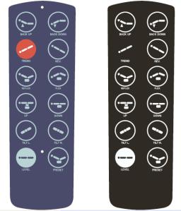 China Membrane Control Panel For TV Controller on sale
