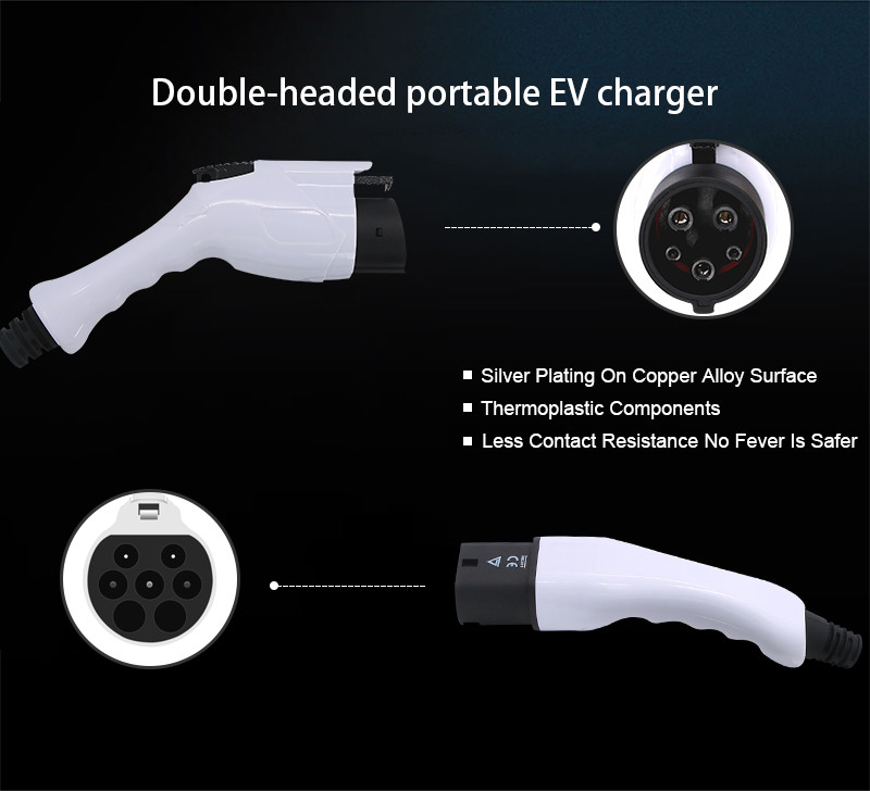 IEC 62196 16A EV Charger Cable Replacement Ev Charging Level 2 3.5kW