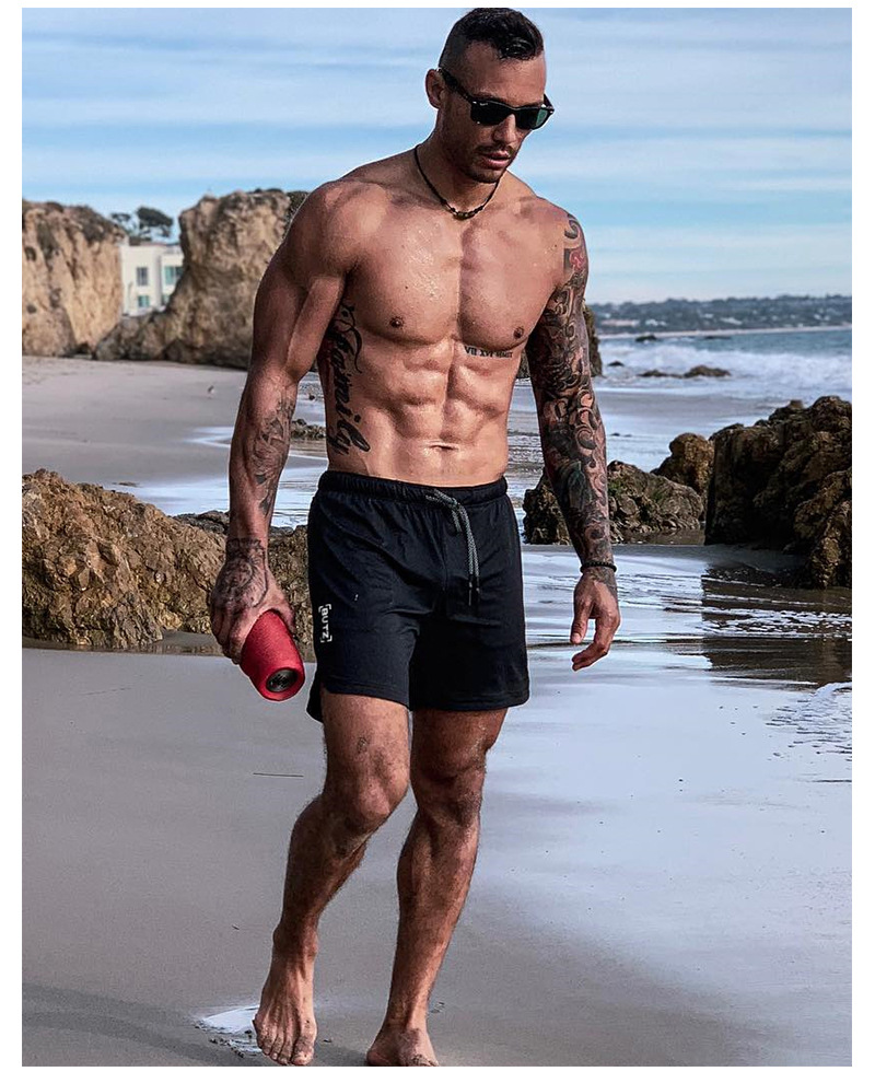 Mens Boxer Sweat Cotton Running Basketball Board Pants Jogger Gym Shorts