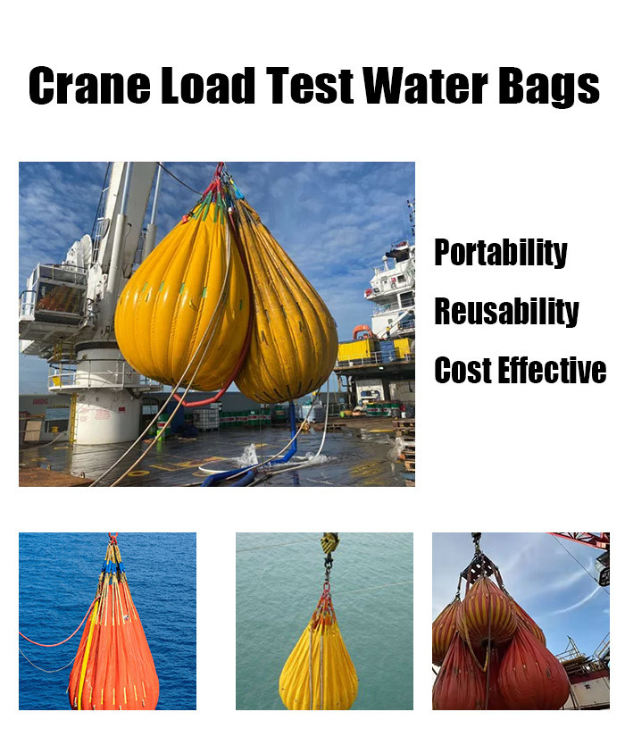 Durable Compact Crane Load Test Water Bags Safe