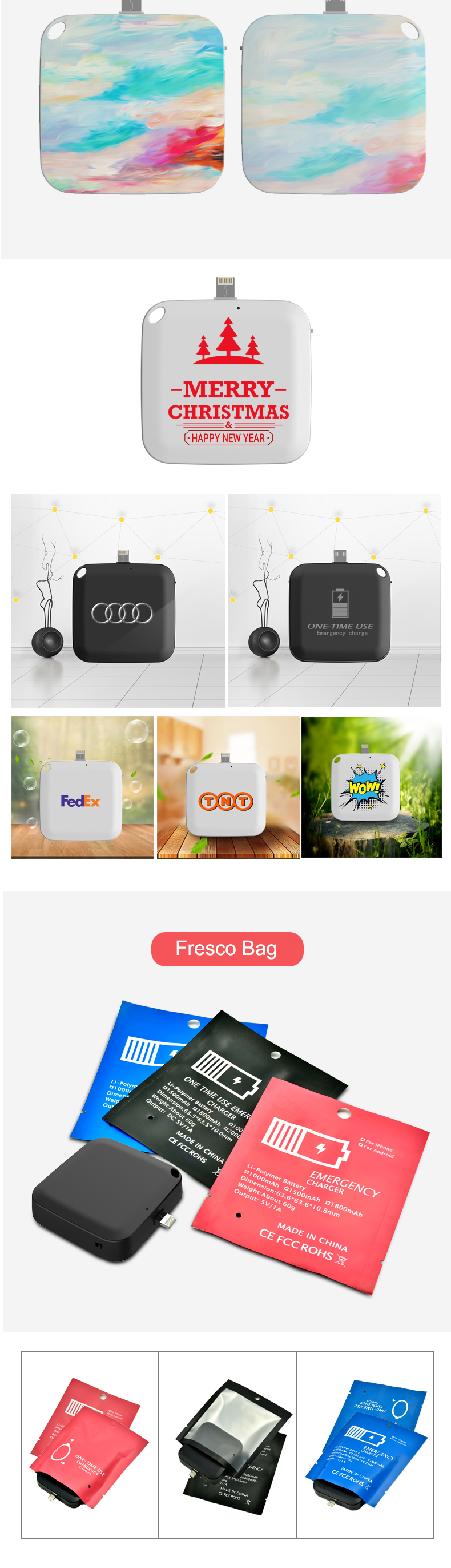 60min Charging 1500mah Disposable Power Bank 5V1A