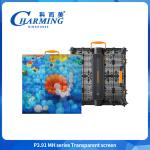 Ultra Lightweight Outdoor Curtain LED Display IP65 High Transparency 3.91mm 4K