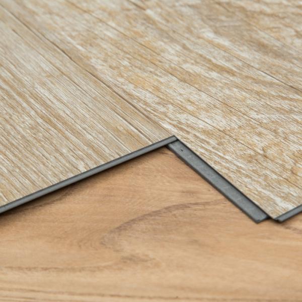 Waterproof PVC Commercial Flooring , Colorful Vinyl Floor Tiles SPC Click With
