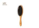 Healthy Bristle Black 23.8CM Wooden Handle Hair Brush
