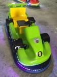Small Size Kids Bumper Car , Green Children'S Bumper Cars 150W Power