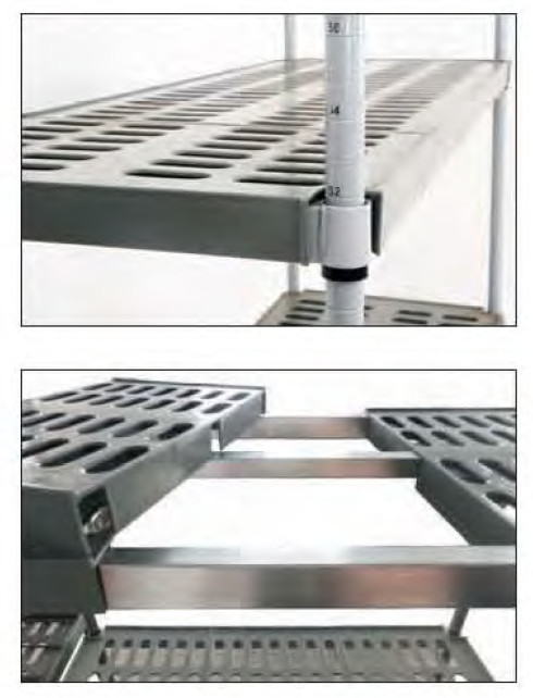 Commercial Polymer Shelving And Plastic Stainless Steel Chromed Plated With Powder Coated Wire Shelf