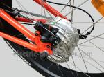 750W Electric Beach Cruiser Bikes Orange Aluminum Alloy 6061
