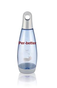 Quality transparent plastic water bottle in bowling shape wholesale