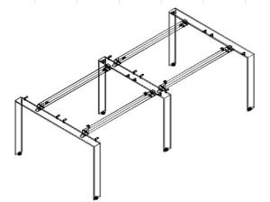 Quality black metal conference table leg,#503 wholesale
