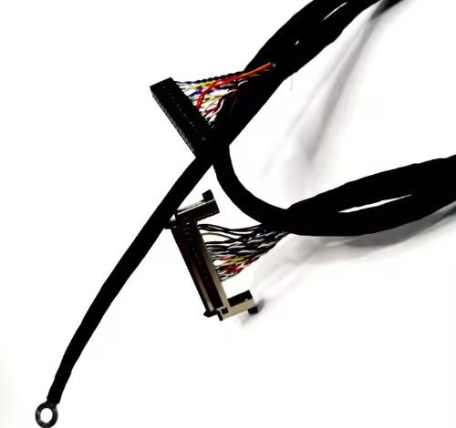 OEM Wire Harness 20Pin 30Pin 40PIN 50 PIN LVDS Cable For Computer Monitor