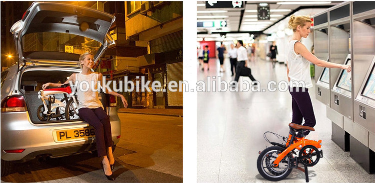 Foldable 27 Speed 14 Inch Carbon Steel Frame Bike