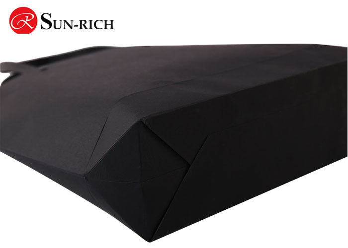 2017 Best Sell High Quality Black Boat Shape Paper Bags Paper Hand Bags