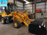 China mini wheel loader with bucket sweeper attachments for sale