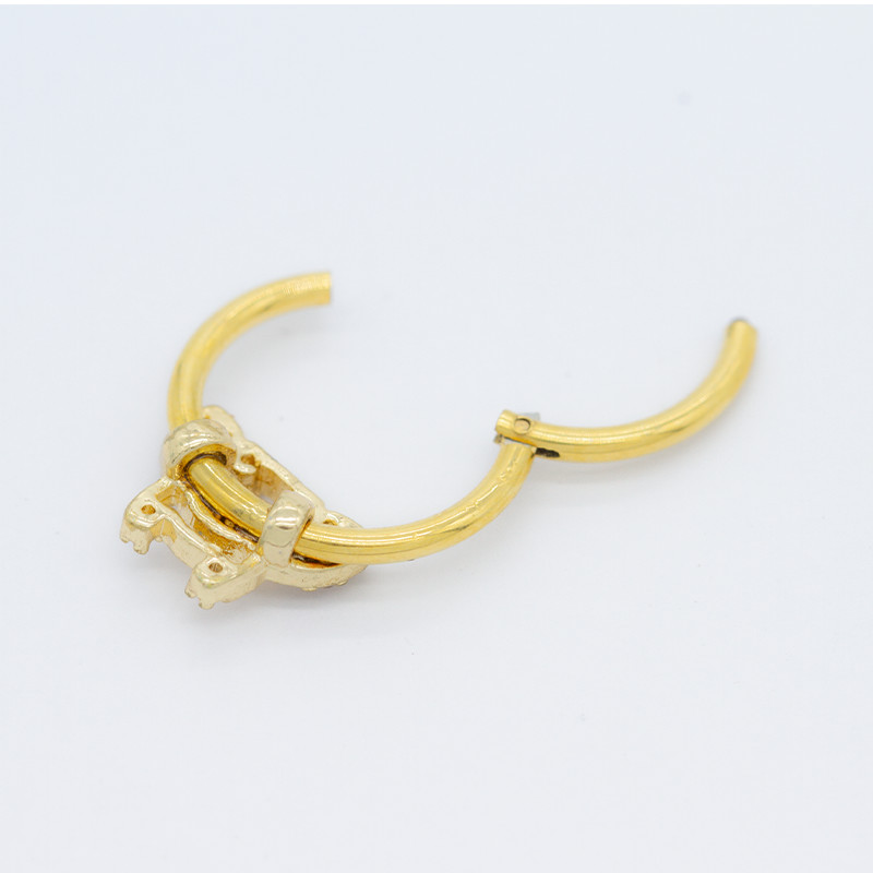 16G 10mm Nose Piercing Jewellery Gold Plated 316L surgical grade