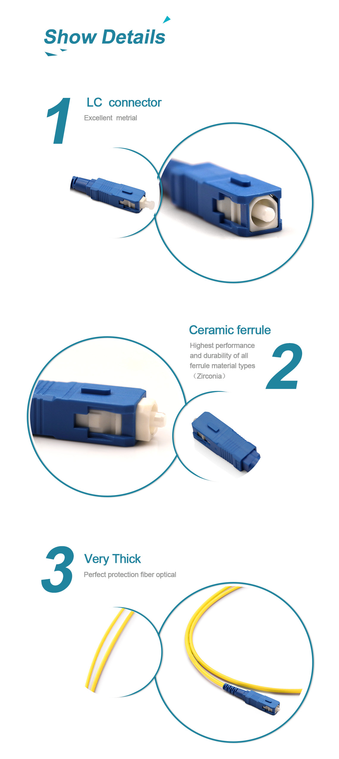 G652D Single Mode Fiber Patch Cable