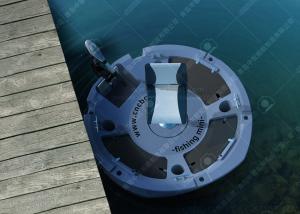 Quality LLDPE Round Plastic Fishing Boats 185cm / 6.06ft Beam Bbq Donut Boat CE wholesale