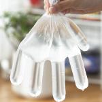 Food Safe Disposable Plastic Gloves Powder & Latex Free Dust Resistant