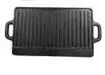 Duoble Sided Rectangle Cast Iron Grill Griddle Flat & Ridge