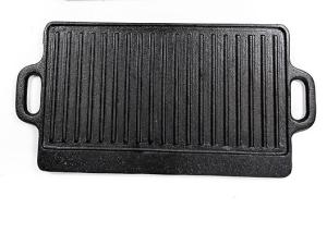 Quality Duoble Sided Rectangle Cast Iron Grill Griddle Flat &amp; Ridge wholesale