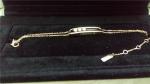 18K Rose Gold Bracelet with Moveable 3 Diamond