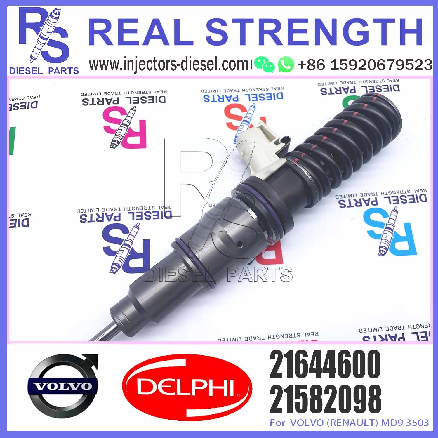 Common rail diesel engine injector Genuine electronic unit injector 21644600 for diesel engine
