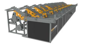 Quality 380V 50HZ 3P Steel Bar Rebar Feeder Machine 12*2.8*1.6m wholesale