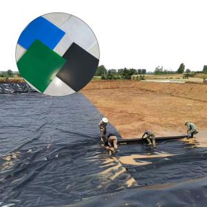 Quality Anti-Seepage HDPE Black Geomembrane Liner for Chinese Made Fish Ponds and Reservoirs wholesale