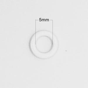 Quality Metal Nylon Coated Bra Strap Rings 5mm , O Ring Bra Strap Buckle wholesale
