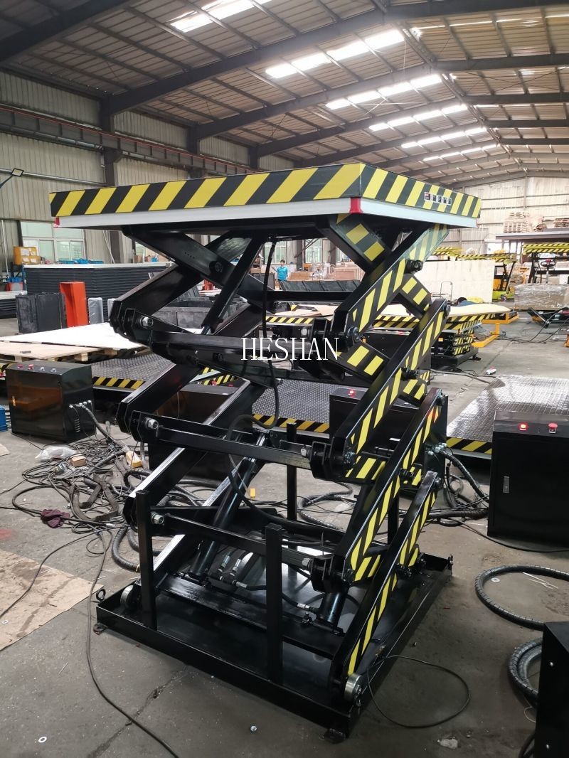 1 Ton Portable Scissor Lift Table Electric Hydraulic Air Lifting Jack Customized