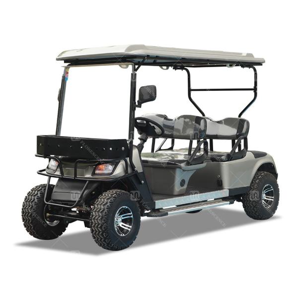 4 Seater Legal Street Electric Golf Cart with lithium battery and foldable back