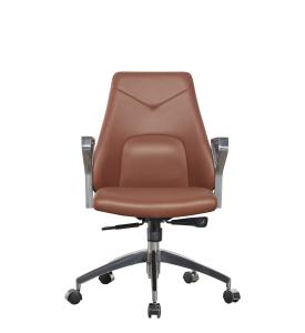 Quality Tilt Ergonomic Revolving School Modern Executive Chairs Radius 330mm Genuine Leather wholesale