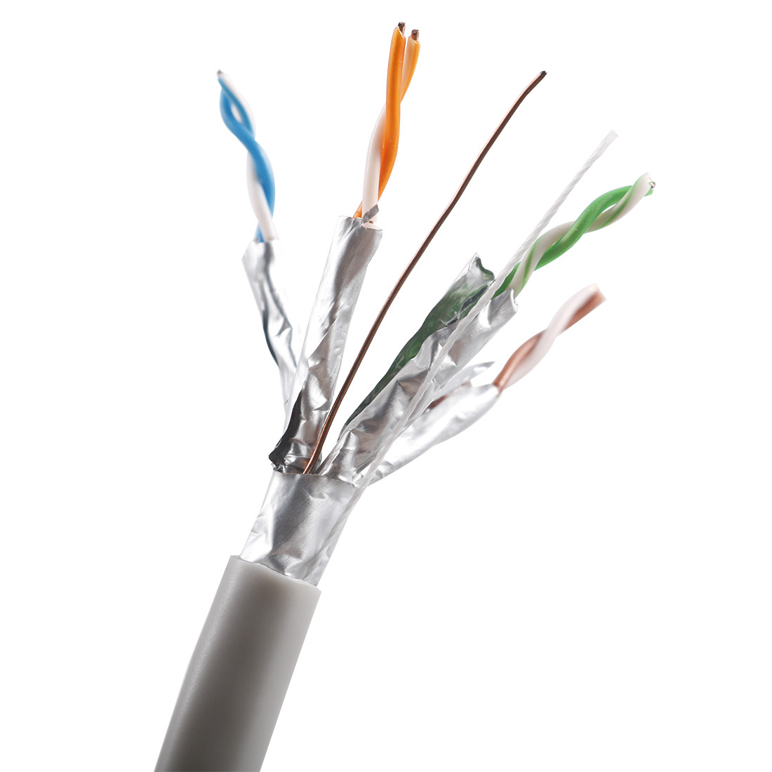 500mhz LSZH Fire Resistant Gigabit Ethernet Cables 23awg Cat6a Data Cable
