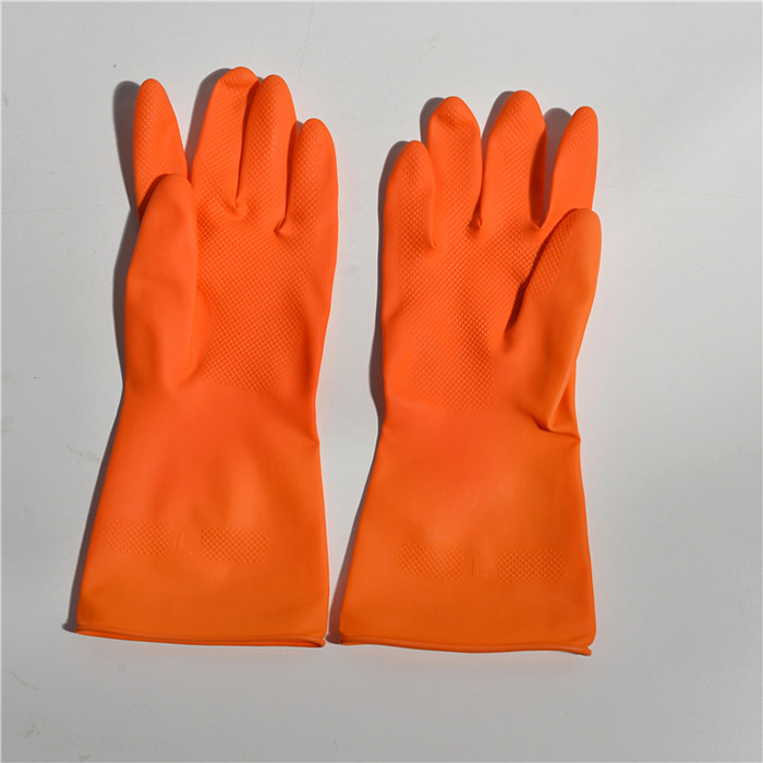 L Waterproof Kitchen 80g Rubber Cleaning Gloves