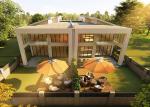 EU/AU/NZ/USA Fire-proof Light Steel Framing Prefabricated Luxury Duplex Villa