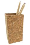 Eco Natural Cork Fabric Cork Pen Holder Tearproof Wearproof