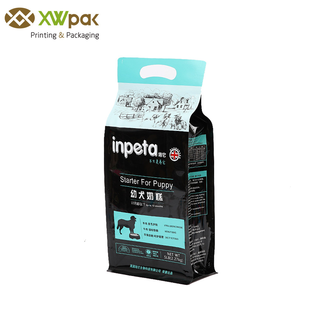 Pet Food Packaging Flat Bottom Bag k Aluminium Heat Seal Air Proof