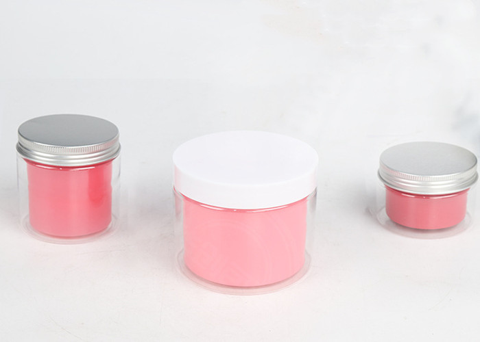 Plastic Double Wall Jar Cream Frosted Body Butter Jars Plastic Jars With Lid
