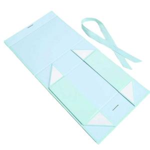 China Biodegradable Folding Gift Box Embossed Foldable Packaging Box Corrugated on sale