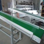 Powered V Flat Belt Conveyor Carbon Steel Material 0.4kW - 22kW For Climbing