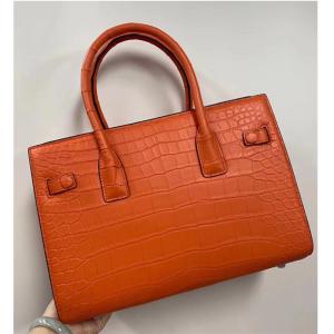 Quality Authentic Crocodile Belly Skin Women Purse OL Lady Working Handbag Genuine Alligator Leather Female Large Shoulder Bag wholesale