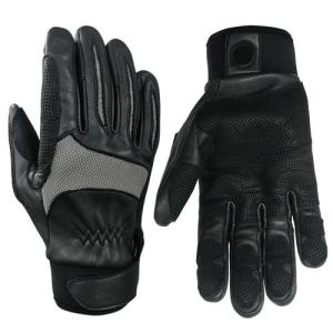 Quality Hysafety Black Goatskin Rappel Gloves Tactical Rope Rescue Gloves wholesale