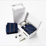 Magnet closure bow tie collapsible gift paper packaging box with black ribbon