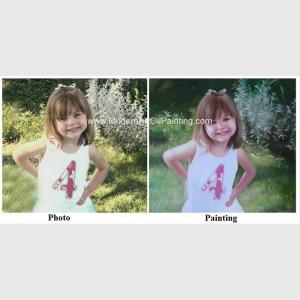 Quality Children Portraits Painting Oil on Canvas Professional Photo to Painting Gift wholesale